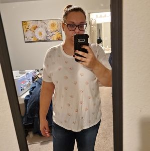 Peach tee forever 21 size 2X